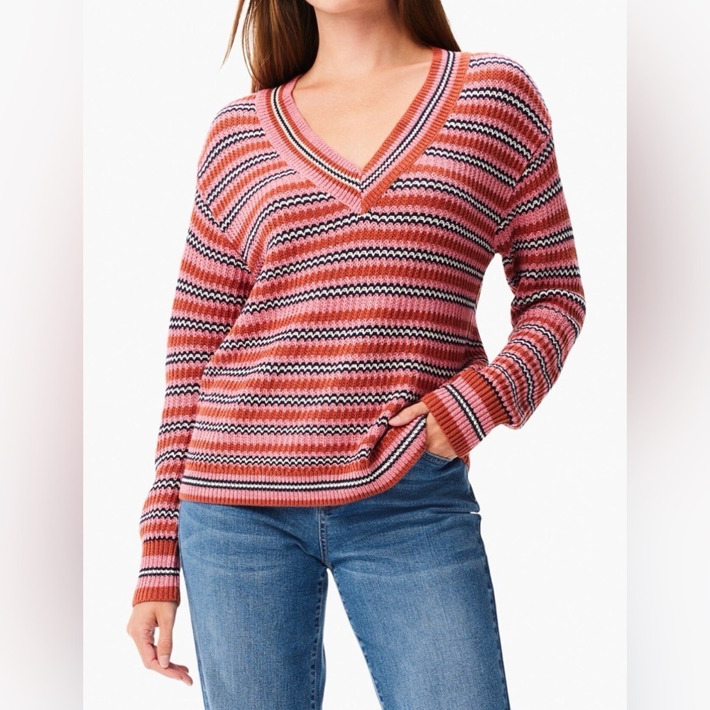 EUC NIC & ZOE ISLAND SUNSET SWEATER SMALL